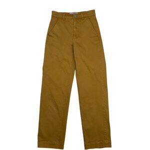 Everlane Cropped Straight Tall Pants 00 Golden Tan